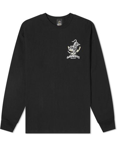 FRIZMWORKS Tiger Pugmark Longsleeve T-Shirt - Black