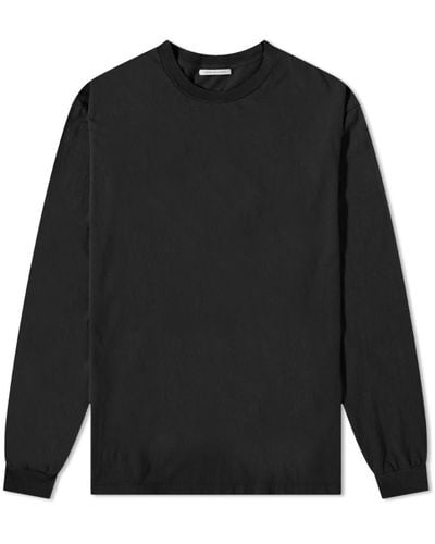 John Elliott Long Sleeve College T-Shirt - Black