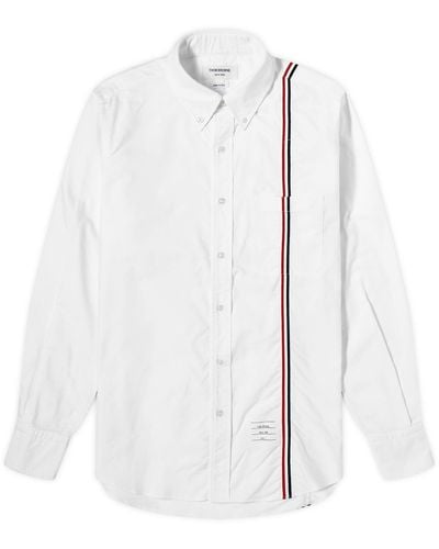 Thom Browne Rwb Tape Oxford Shirt - White
