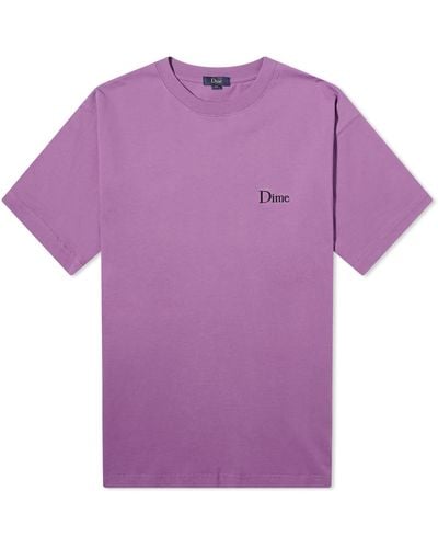Dime Classic Small Logo T-Shirt - Purple