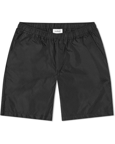 Soulland Sander Perforated Shorts - Black