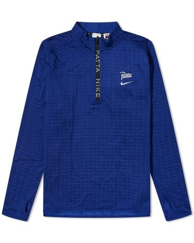 Nike X Patta Half Zip Long Sleeve - Blue