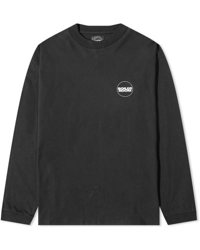 BOILER ROOM Logo Long Sleeve T-Shirt - Black