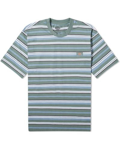 Dickies Glade Spring Stripe T-Shirt - Blue