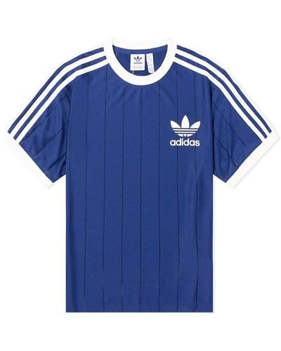 adidas 3 Stripe T-Shirt - Blue