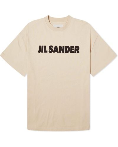 Jil Sander Logo T-Shirt - Natural