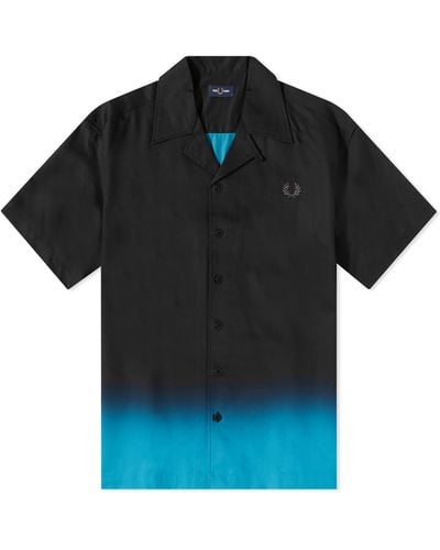 Fred Perry Ombre Vacation Shirt - Black