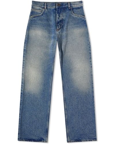 Balmain Regular Denim Jeans - Blue