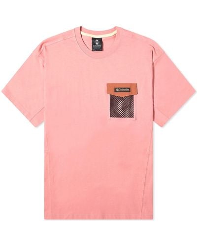 Columbia Painted Peak Mesh Pocket T-Shirt - Pink