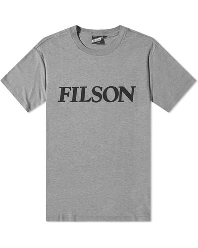Filson Logo Buckshot T-Shirt - Gray