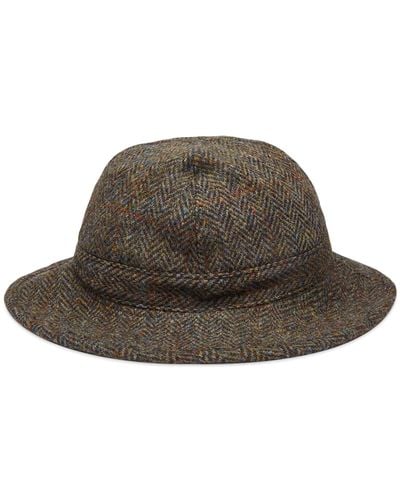 Orslow Harris Tweed Hat - Brown