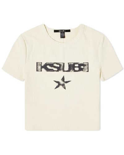 Ksubi Star Baby Crop T-shirt - Natural