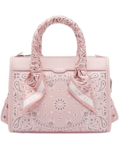 Amiri Bandana Micro Triangle Bag - Pink