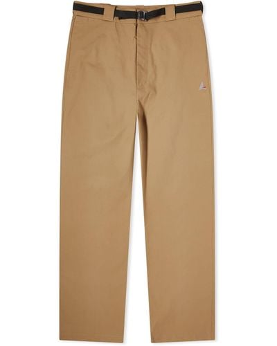 Roa Oversized Chino Trousers - Natural