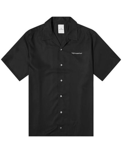 Uniform Experiment Washable Rayon Vacation Shirt - Black