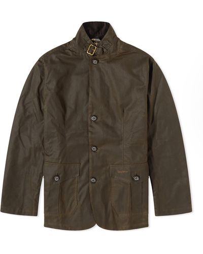 Barbour Lutz Wax Jacket - Green