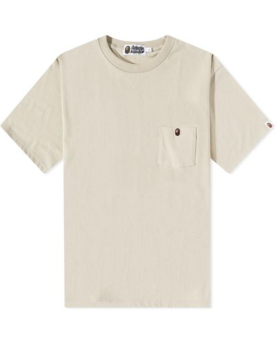 A Bathing Ape One Point Pocket T-Shirt - Natural