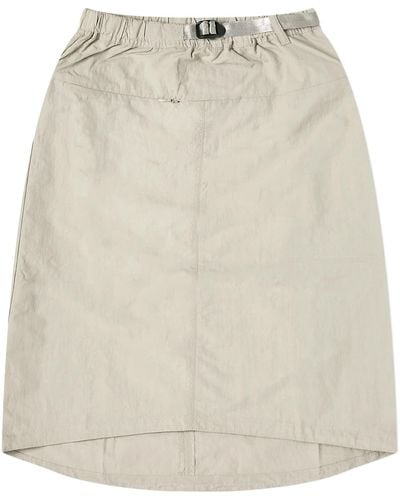 Gramicci Nylon Packable Midi Skirt - Brown