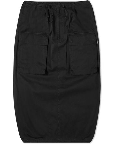 MM6 by Maison Martin Margiela Cargo Maxi Skirt - Black