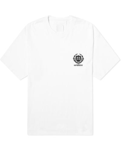 Givenchy Crest Logo T-Shirt - White