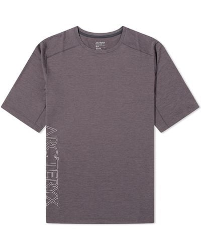 Arc'teryx Cormac Downword Side Logo T-Shirt - Purple