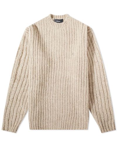 Represent Heavy Rib Knitted Jumper - Natural