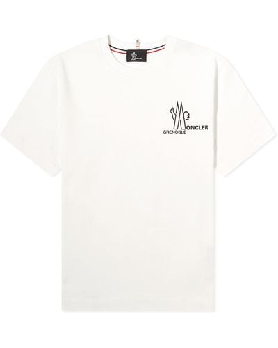 3 MONCLER GRENOBLE Logo T-Shirt - White