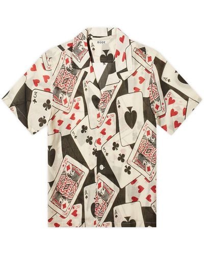 Bode Ace Of Spades Vacation Shirt - Multicolour