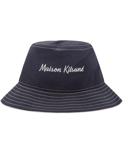 Maison Kitsuné Workwear Bucket Hat - Blue