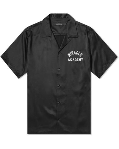 NAHMIAS Miracle Academy Silk Vacation Shirt - Black