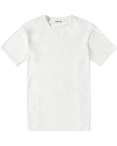 AURALEE Seamless Crew T-Shirt - White