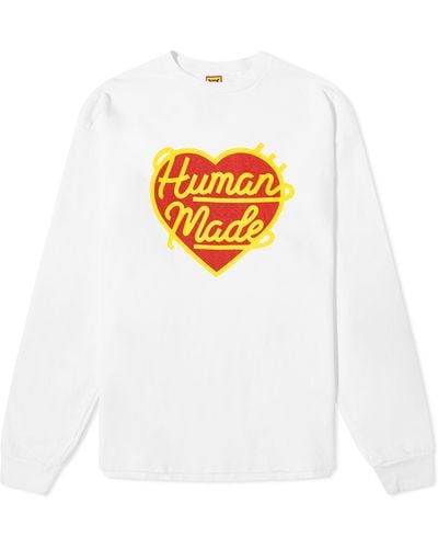 Human Made Long Sleeve Heart T-Shirt - White