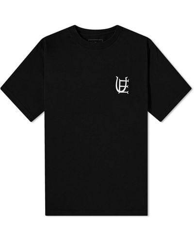 Uniform Experiment Authentic Logo Wide T-Shirt - Black
