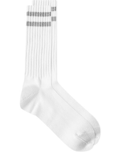 Beams Plus Schoolboy Sock - White