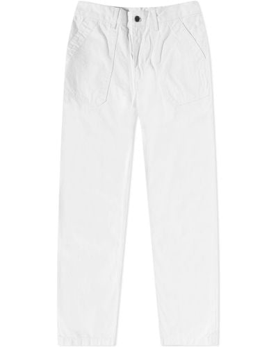 Uniform Bridge Cotton Fatigue Pants - White