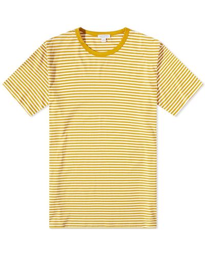 Sunspel Classic Crew Neck T-Shirt - Yellow
