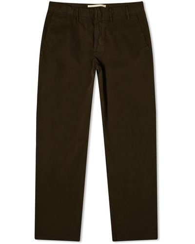 Norse Projects Aros Regular Italian Brushed Twill Pants - Brown