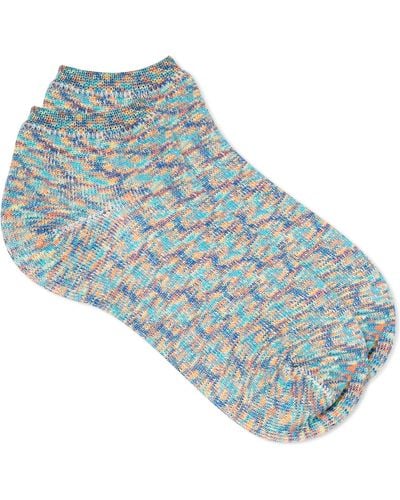 RoToTo Washi Pile Short Sock - Blue