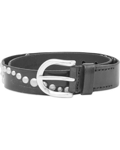 Our Legacy Star Fall Studded Belt - Gray