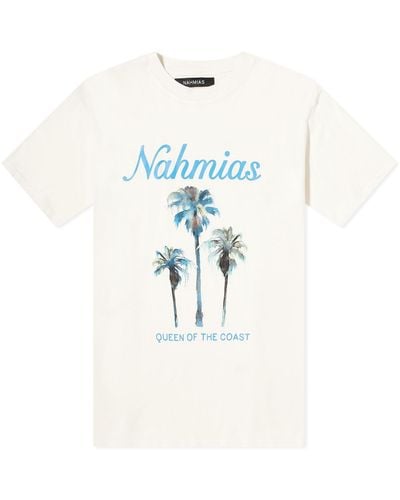 NAHMIAS Palm Tree Coast T-Shirt - Blue