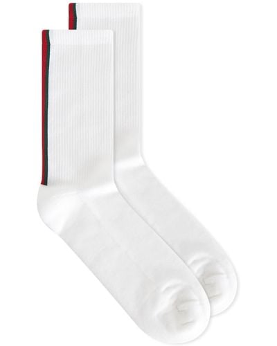 Gucci Web Stripe Socks - White