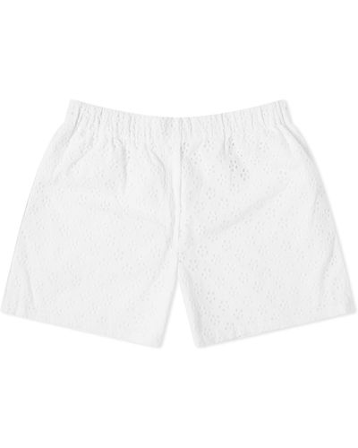 KENZO Kenzo Broderie Anglaise Shorts - White