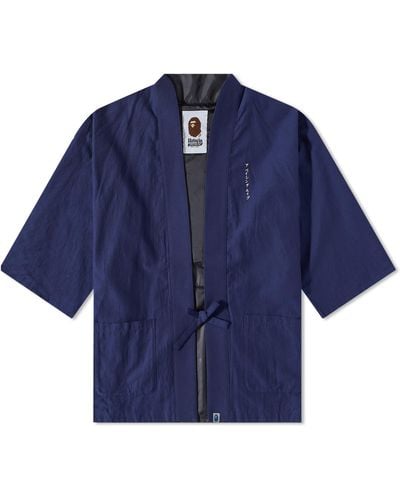 A Bathing Ape Kimono Jacket - Blue