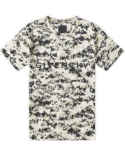 Givenchy Digital Camo Logo T-Shirt - Multicolour