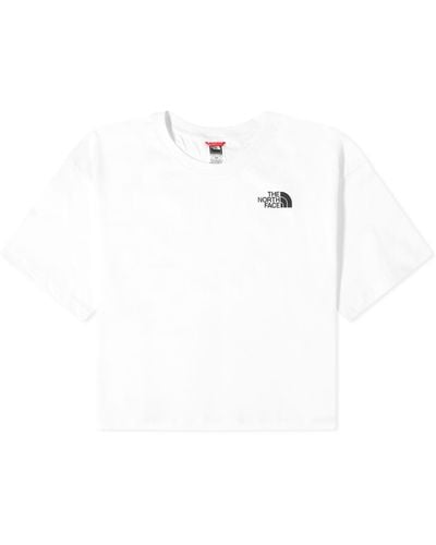 The North Face Cropped Simple Dome T-Shirt - White