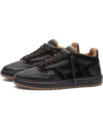 Represent Reptor Leather Trainers - Black