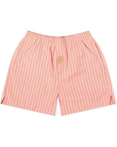 Martine Rose Striped Boxer Shorts - Red