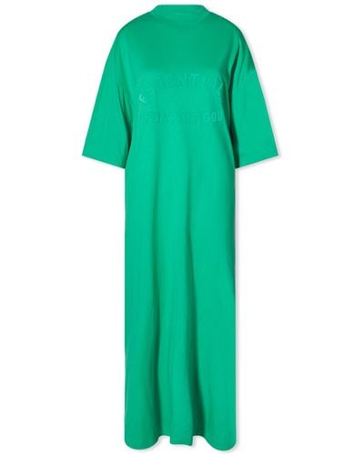 Fear of God ESSENTIALS 3/4 Sleeve Dress - Green