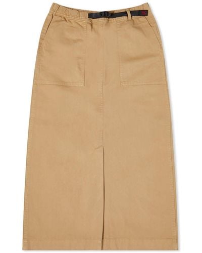 Gramicci Long Baker Midi Skirt - Natural