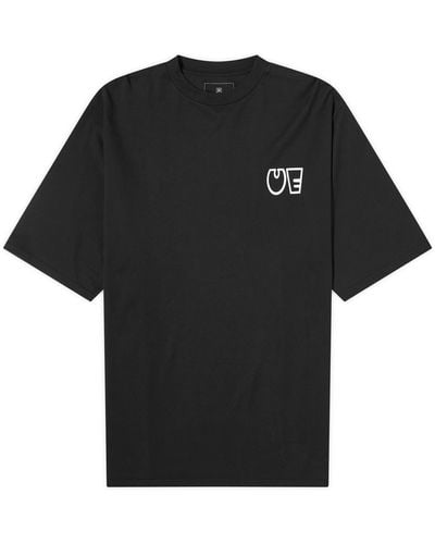 Uniform Experiment Star Baggy T-Shirt - Black